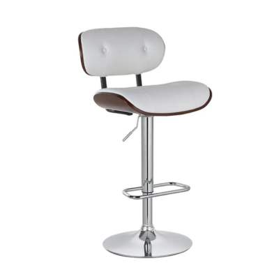 Ghế đảo bếp cao cấp lưng gỗ nệm da chân nâng hạ: SG - 258 - $hienthicat
